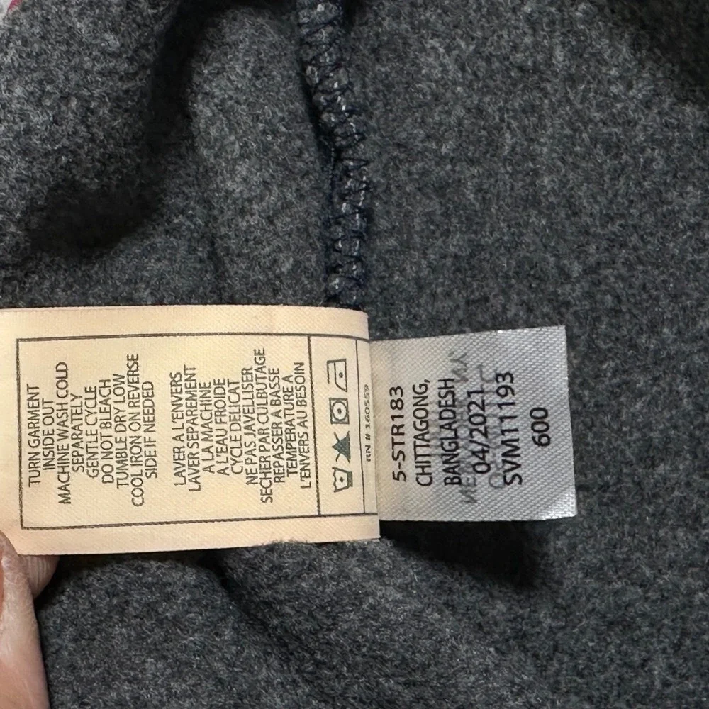 7 For All Mankind Kids Fleece Pullover 24M Navy Gray Red NWT Layer Soft Snaps